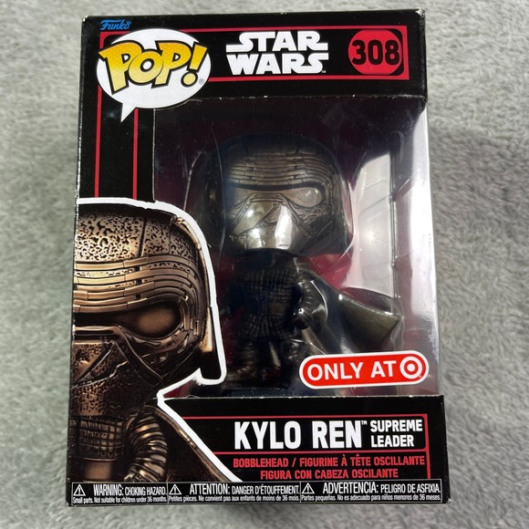 Funko Pop! Star Wars Kylo Ren Supreme Leader #308 Target Exclusive Bobblehead - Picture 1 of 7